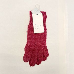 Women's Winter Gloves Responsible Style One Size Burgundy NWT